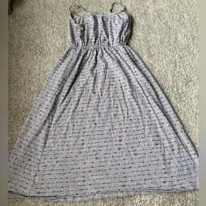 🎆🎇3for$9 Girls jumping beans maxi dress- grey- size 5